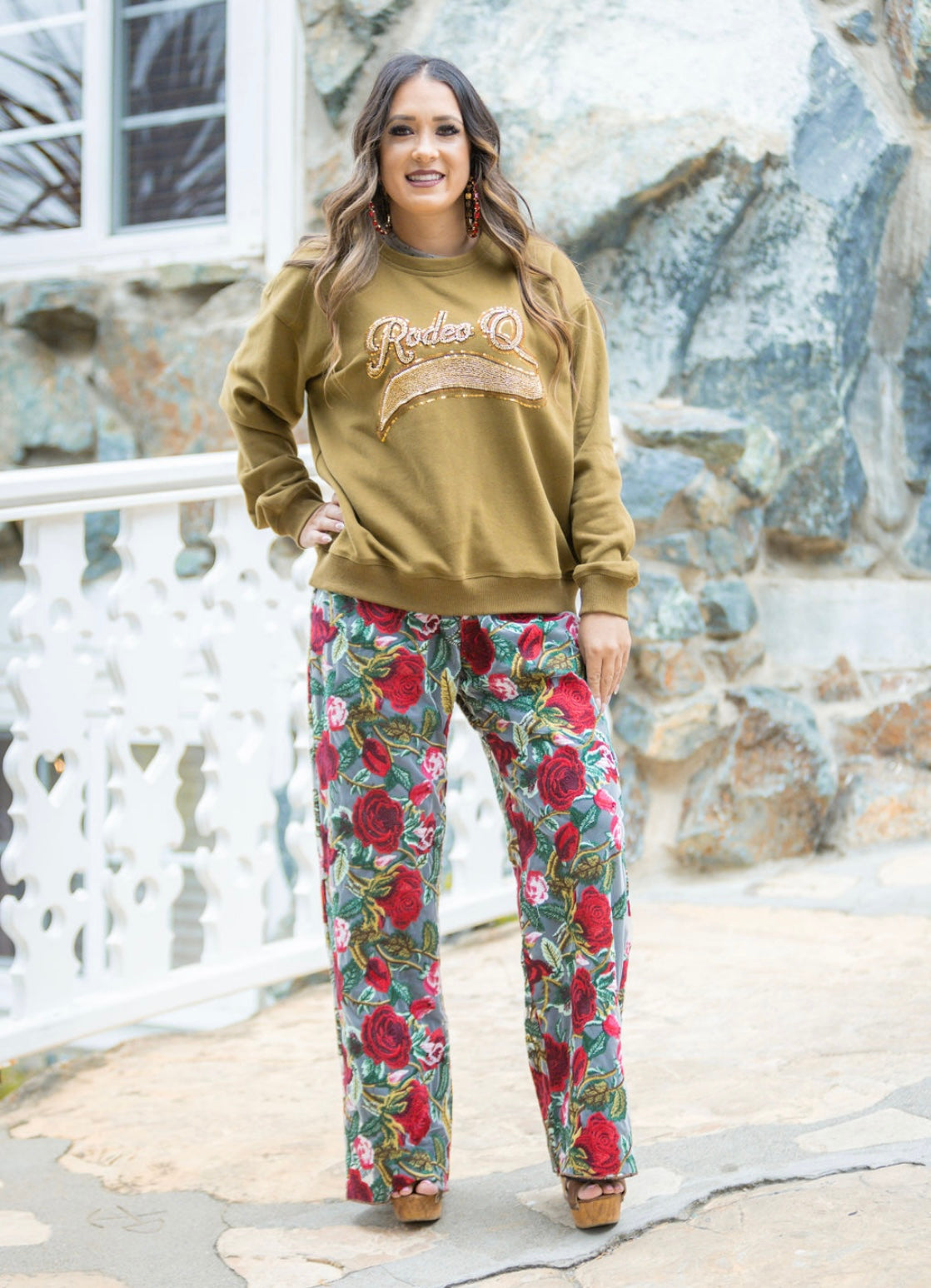 Rodeo Q Olive Pullover