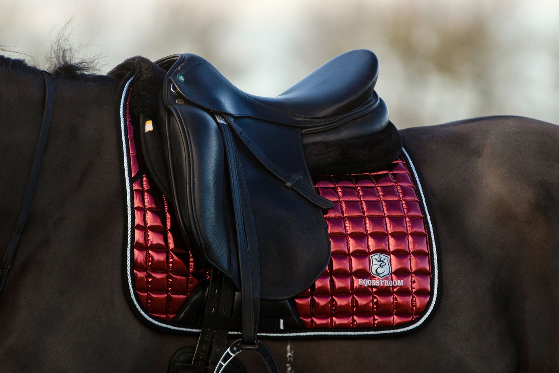 Electric Red Saddle Pad Set