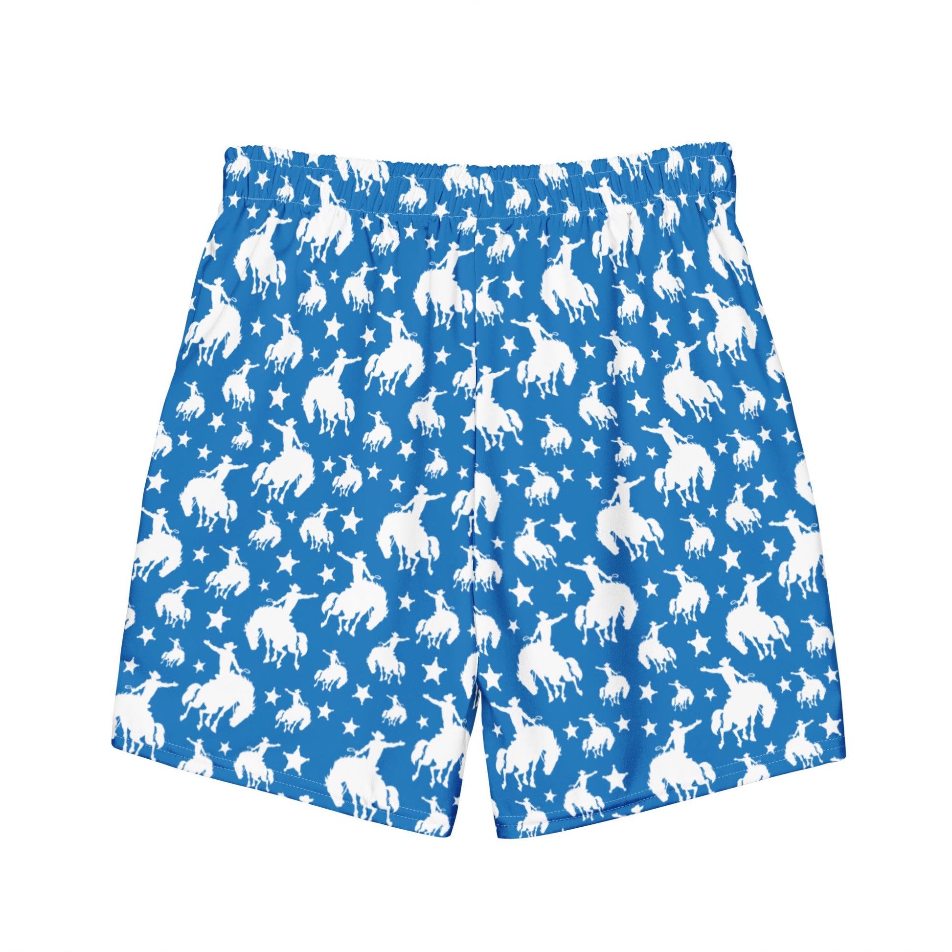 Yeehaw Blue Rodeo Cowboy Men's Swim Trunks