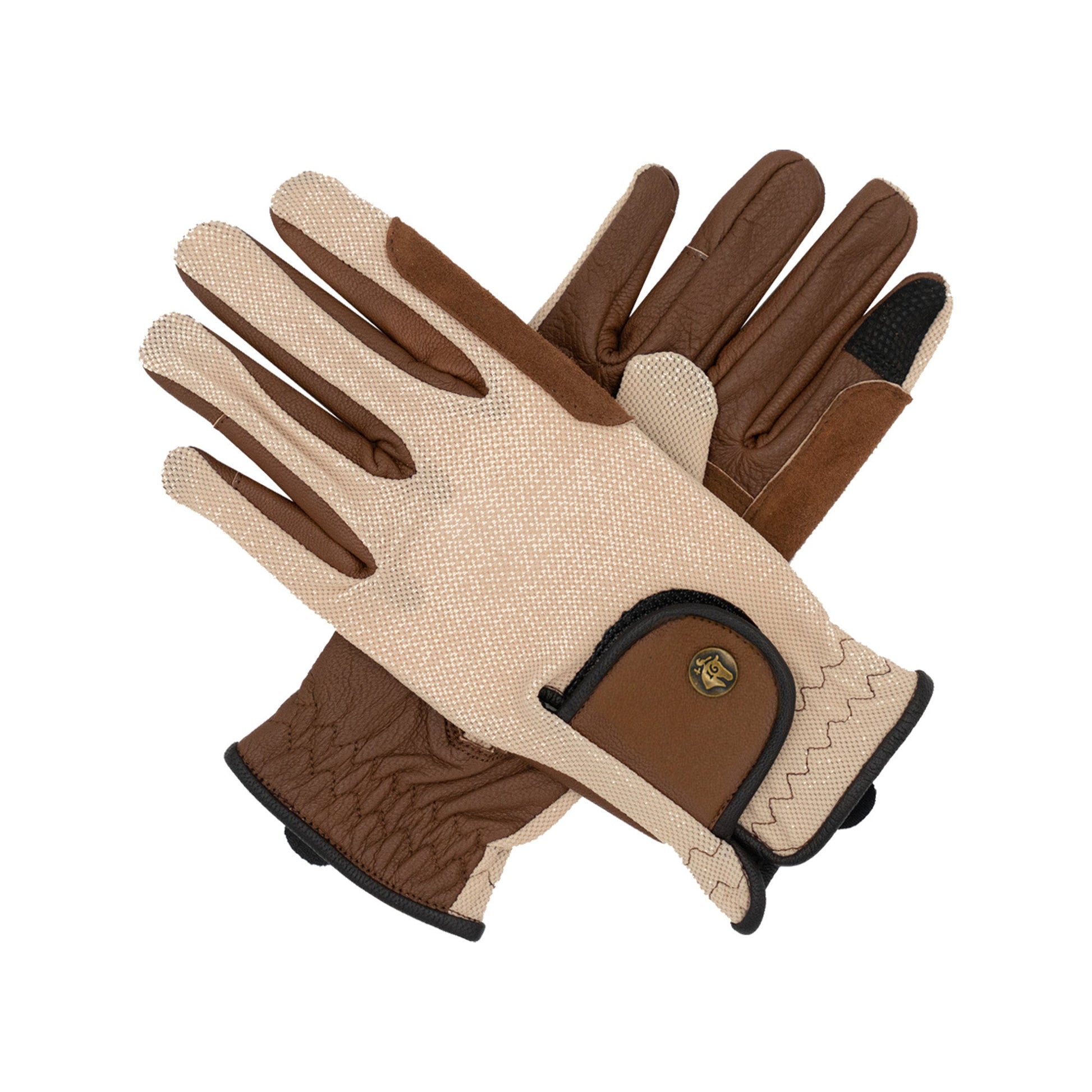 Riding Gloves, Oat & Cognac
