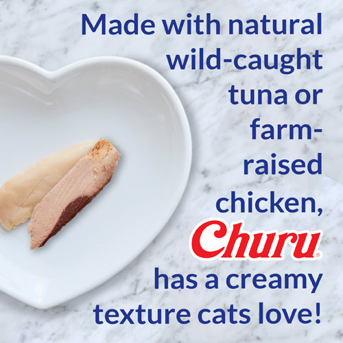 Inaba Churu Puree Tuna with Salmon Recipe Cat Lickable Treats (0.5oz)