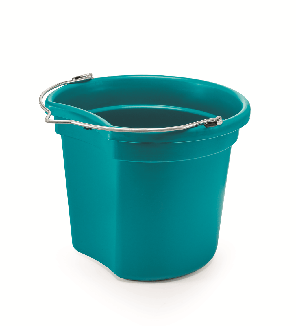 KD-120E 18 Qt. Flat Back Silver Line Bucket