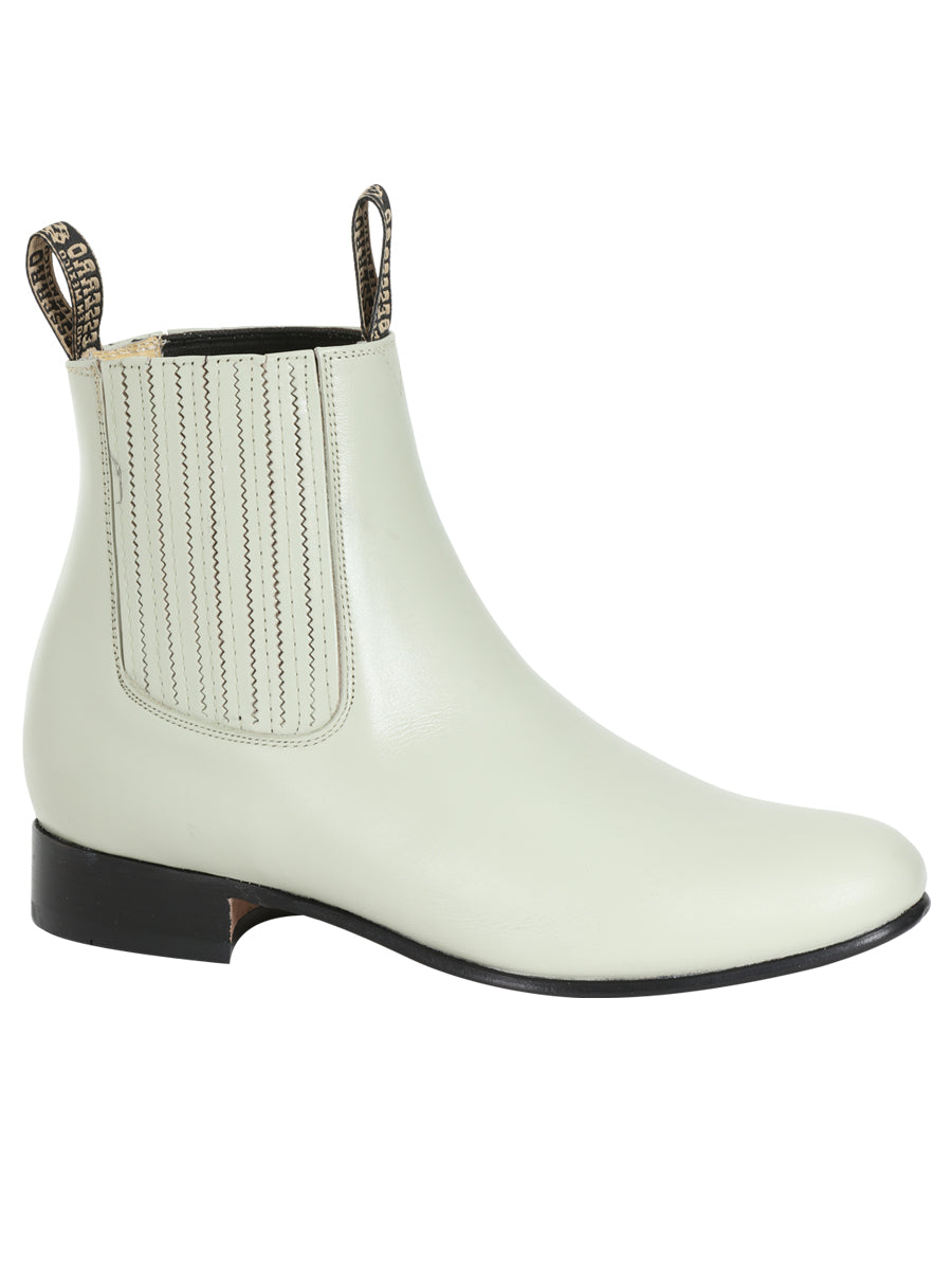 El Besserro Charro Boot - Leather Bone 201