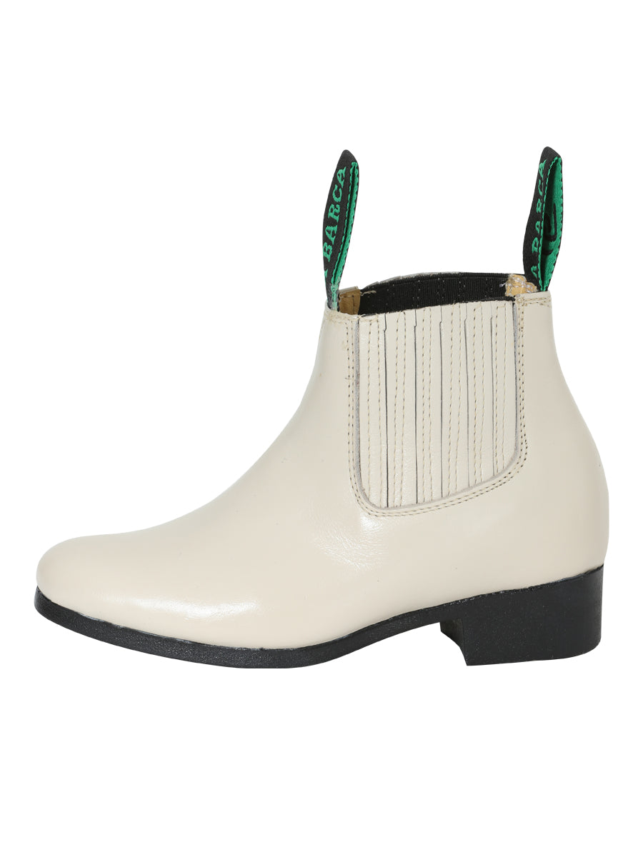 La Barca Leather Ankle Boot - Bone 216