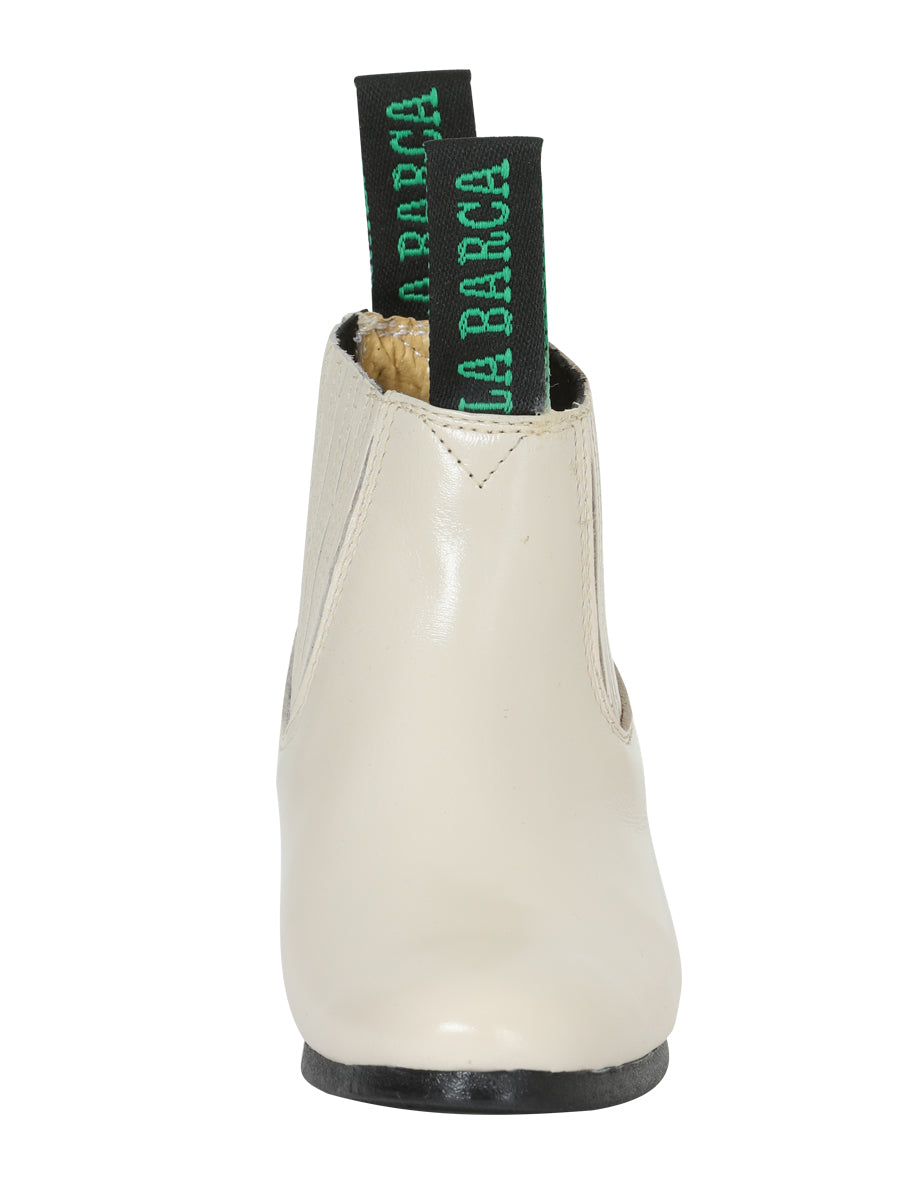 La Barca Leather Ankle Boot - Bone 216