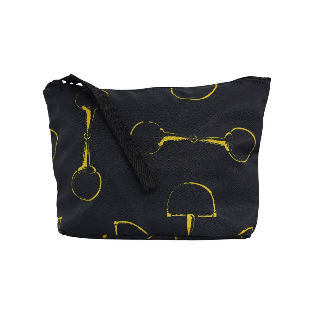 AWST Int'l Lila Vintage Snaffles Accessory Bag: Black