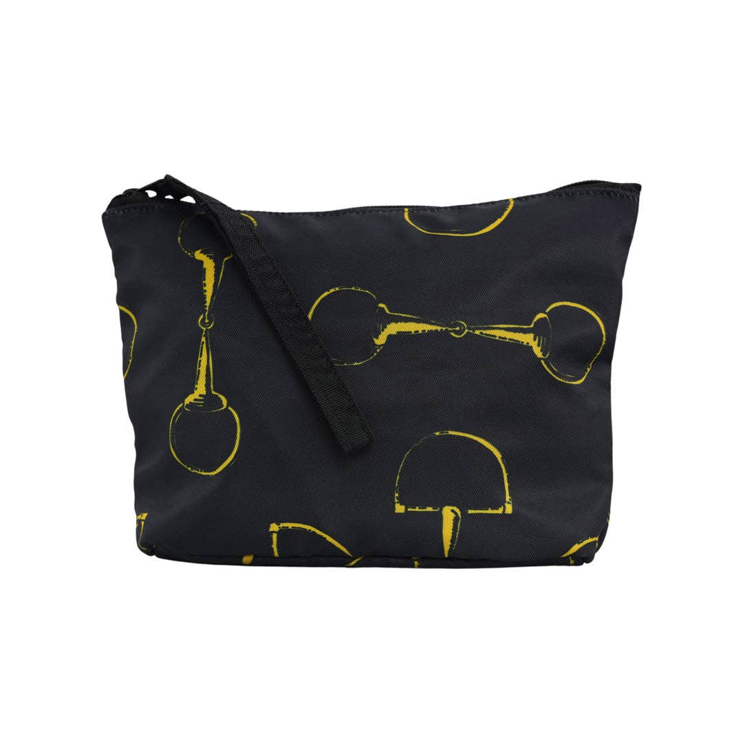 AWST Int'l Lila Vintage Snaffles Accessory Bag: Black