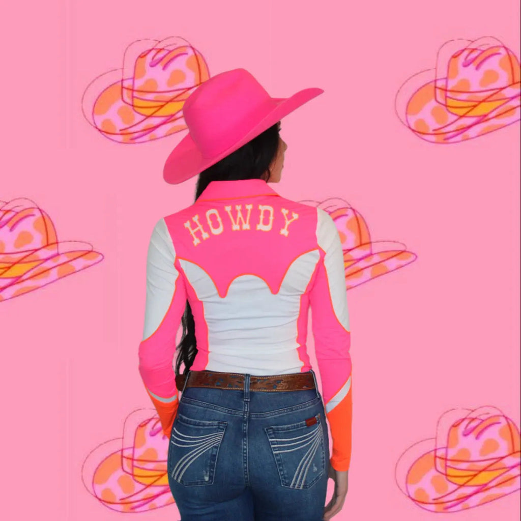 Howdy Lightning Zip Rodeo Shirt