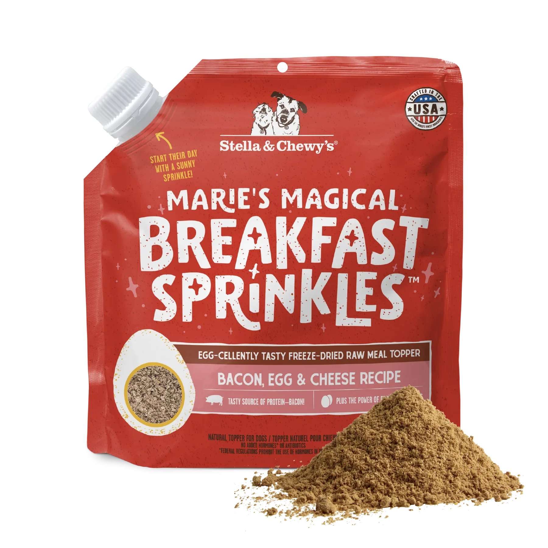 Stella & Chewy's Dog Freeze Dried Magical Breakfast Sprinkles Bacon, Egg & Cheese (7oz)