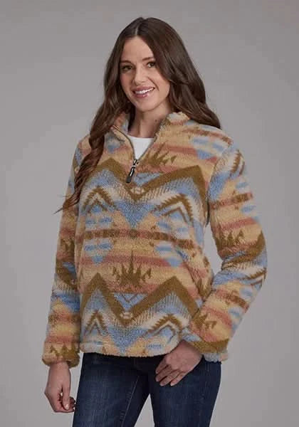 Roper 2260 Aztec (Brown) - Women's Fleece Pullover