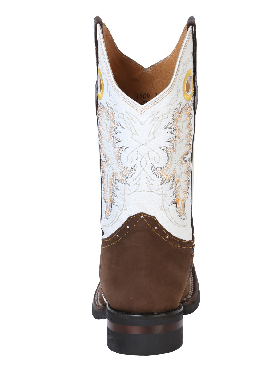 El General Rodeo Boot - Crazy Nobuck  Dark Brown 33313