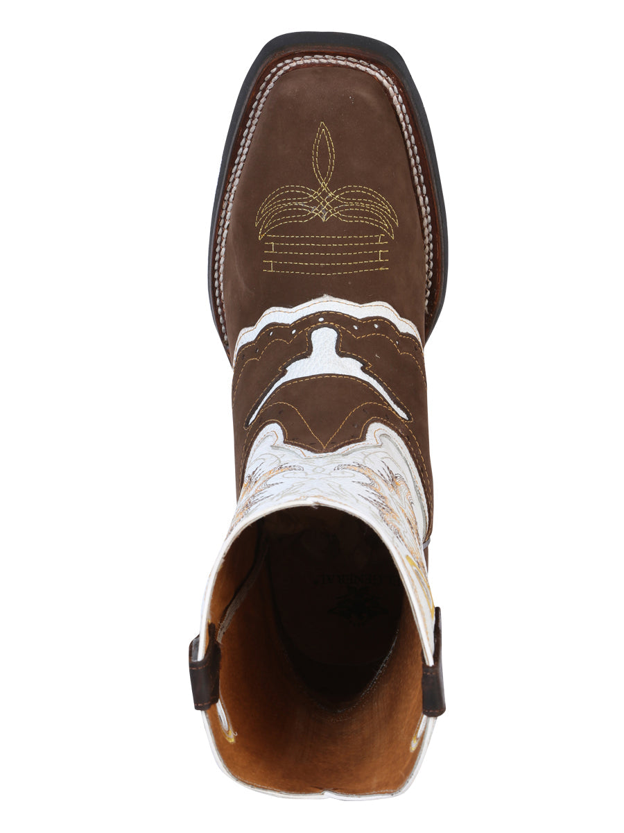 El General Rodeo Boot - Crazy Nobuck  Dark Brown 33313