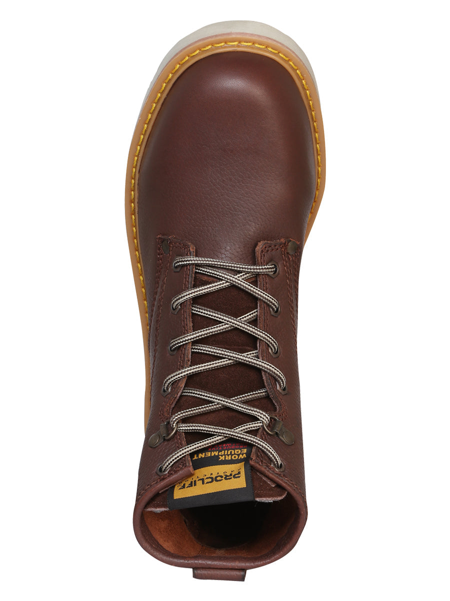 Procliff Protection Lace-Up Work Shoe- Walnut 35211