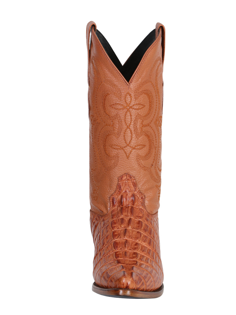 Cowboy boot  El Senor de los Cielos - Caiman  - Cognac 40841