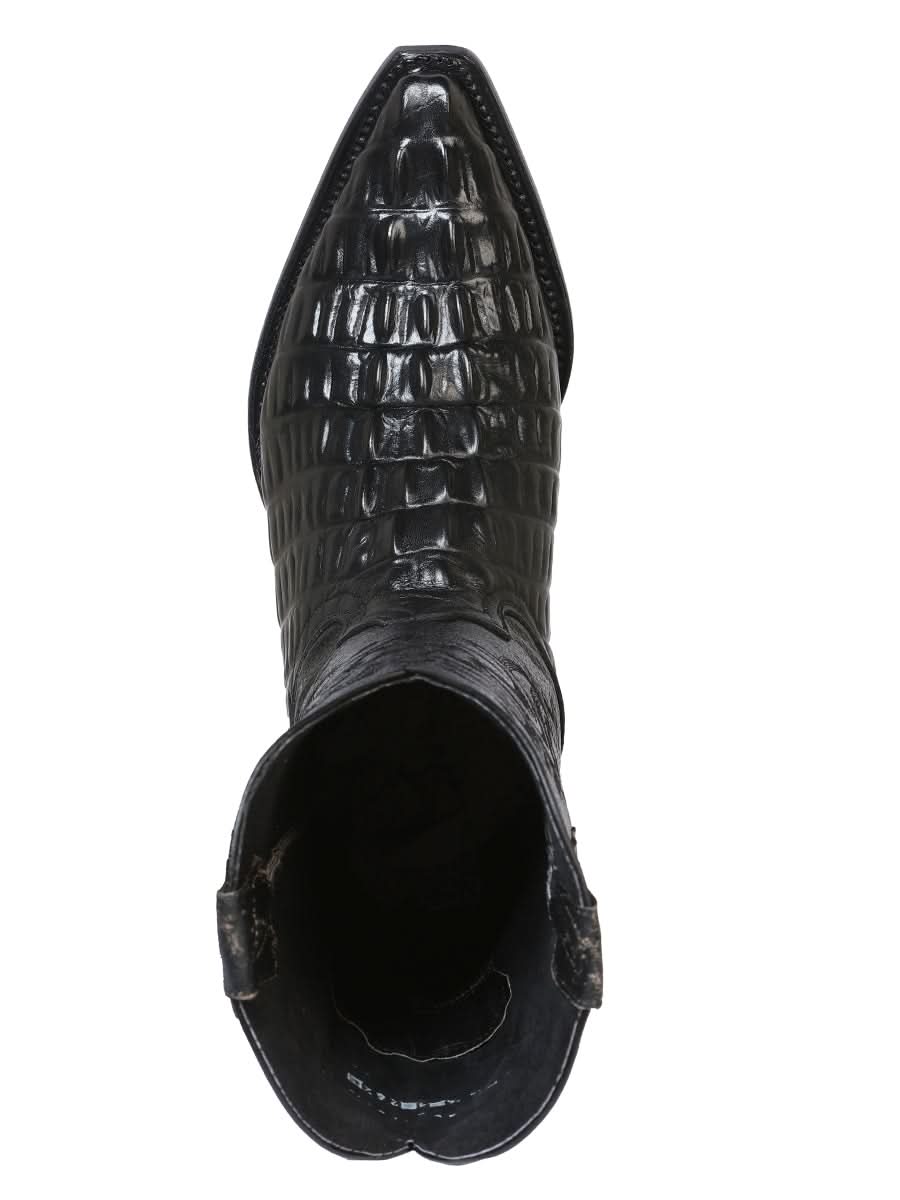 Cowboy boot  El Senor de los Cielos - Caiman  - Black 40854