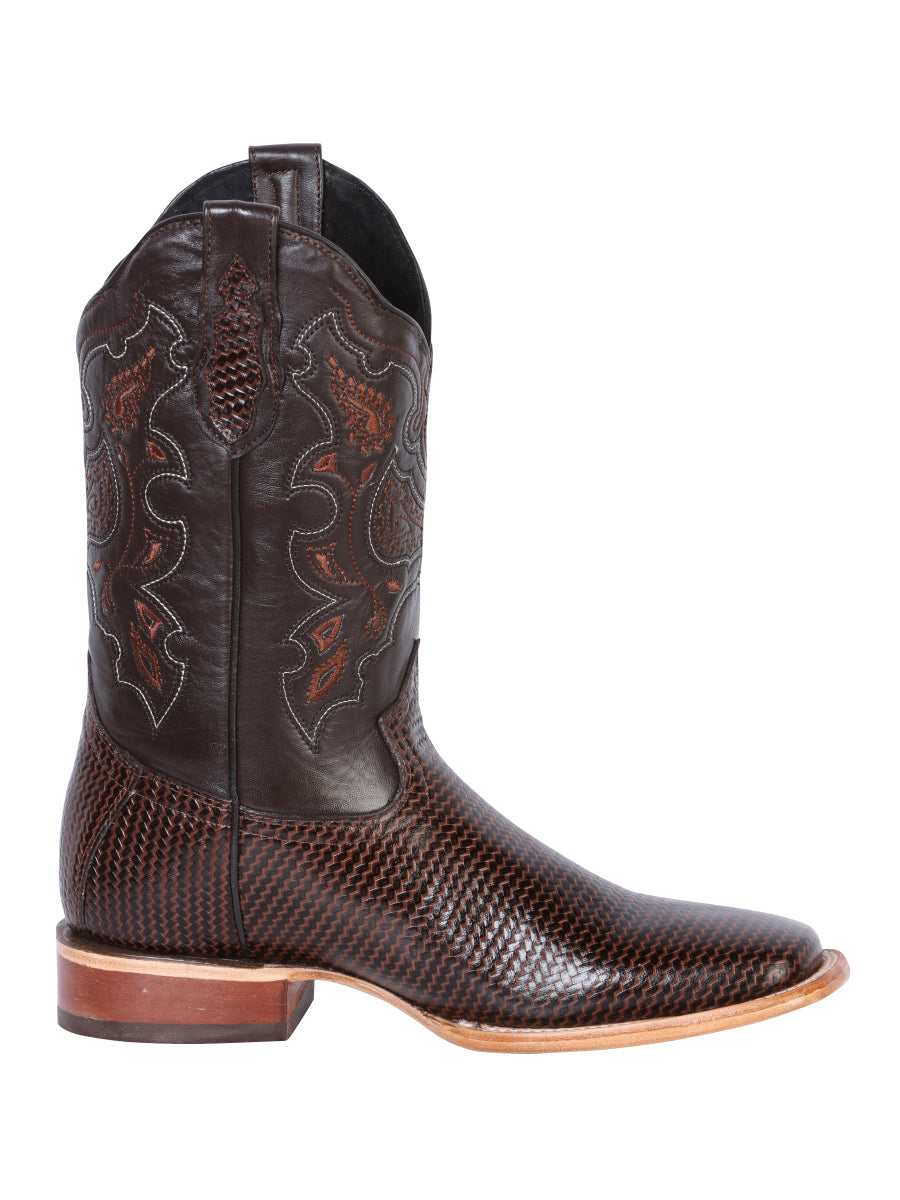 El General Men's Rodeo Boot - Printed Cigar 41791