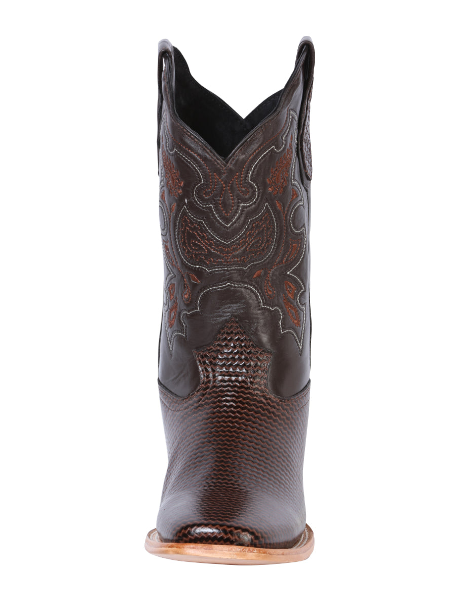 El General Men's Rodeo Boot - Printed Cigar 41791