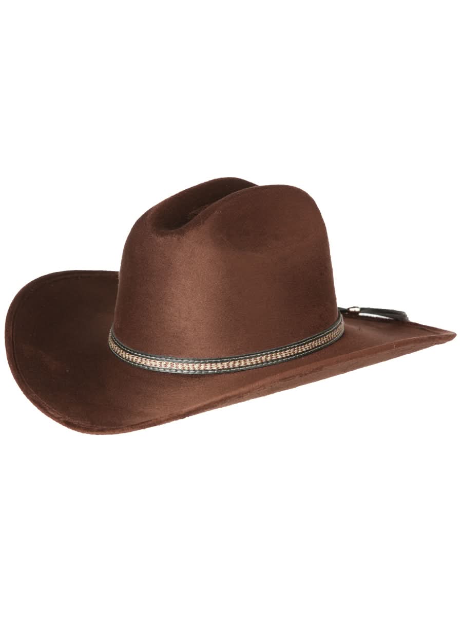 El General Suede Western Kids Hat Dark Brown 44246