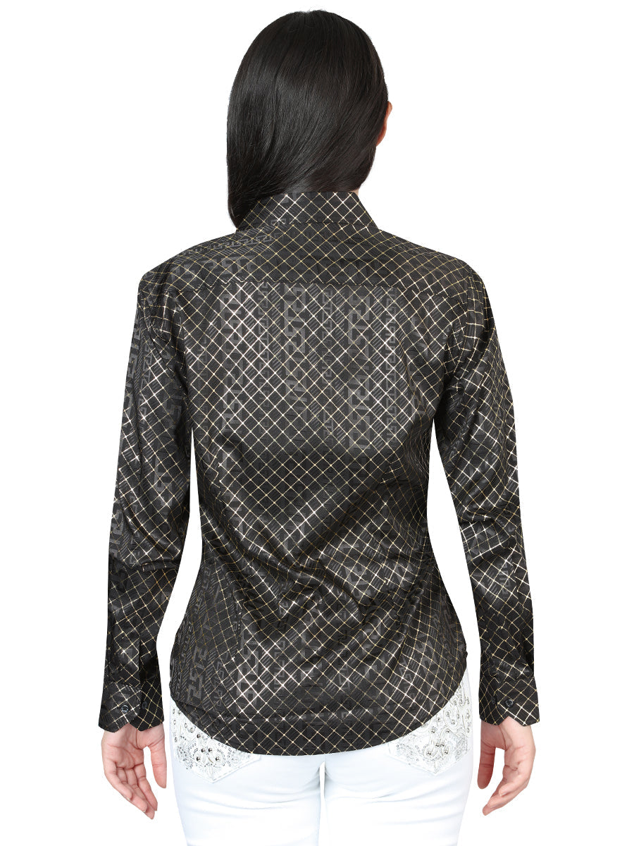 El General Black/Gold Casual Long-Sleeve Shirt 44559