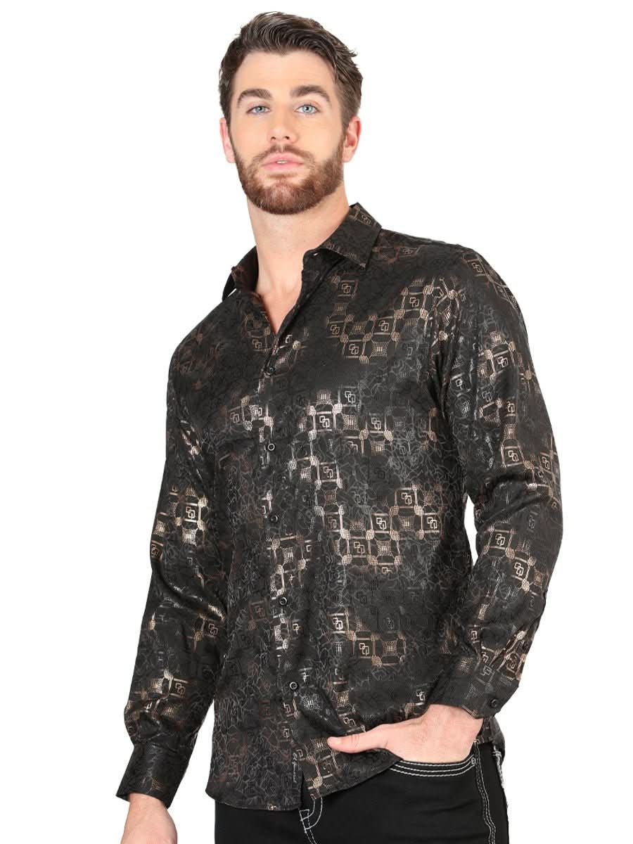 El General Black Casual Long-Sleeve Shirt 44574