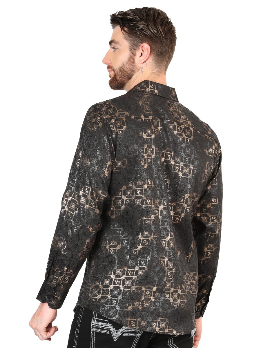 El General Black Casual Long-Sleeve Shirt 44574