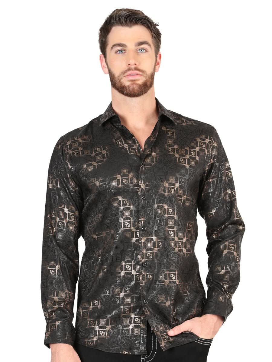 El General Black Casual Long-Sleeve Shirt 44574