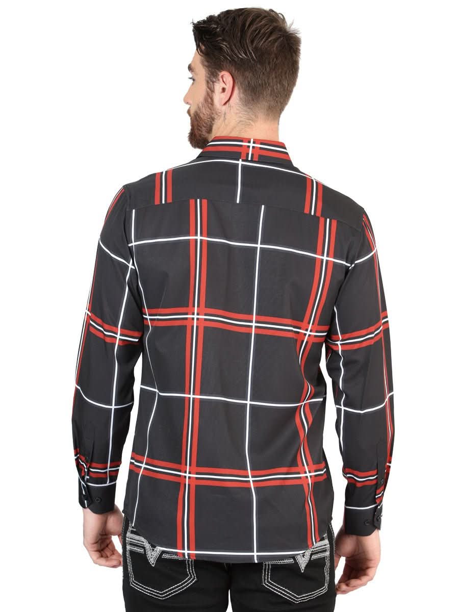 El General Black Casual Long-Sleeve Shirt 44605