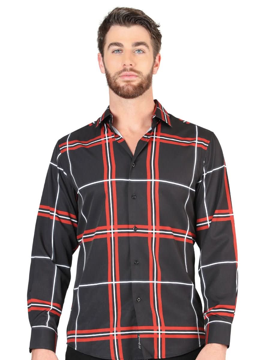 El General Black Casual Long-Sleeve Shirt 44605