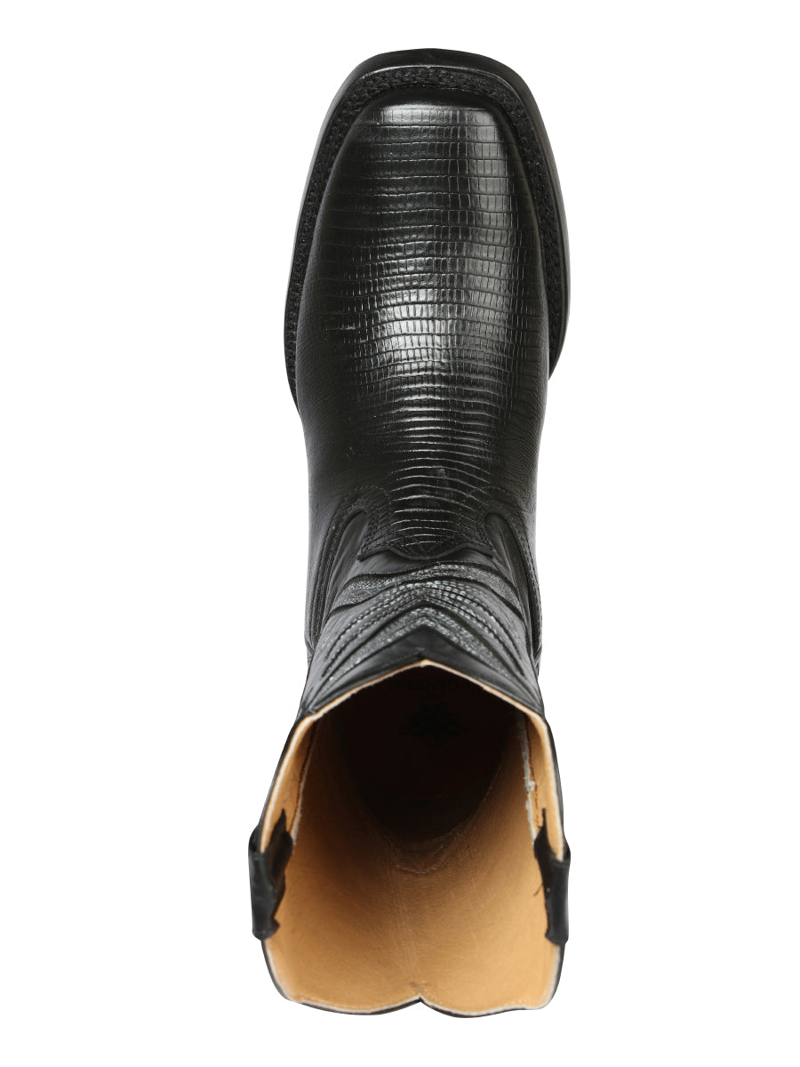 El General Men's Rodeo Boot - Imitation Lizard - Black 44666