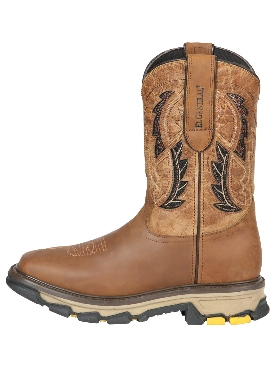 El General Men's Leather Work Boot - Made in Mexico - Alasan Arena Sand 44691