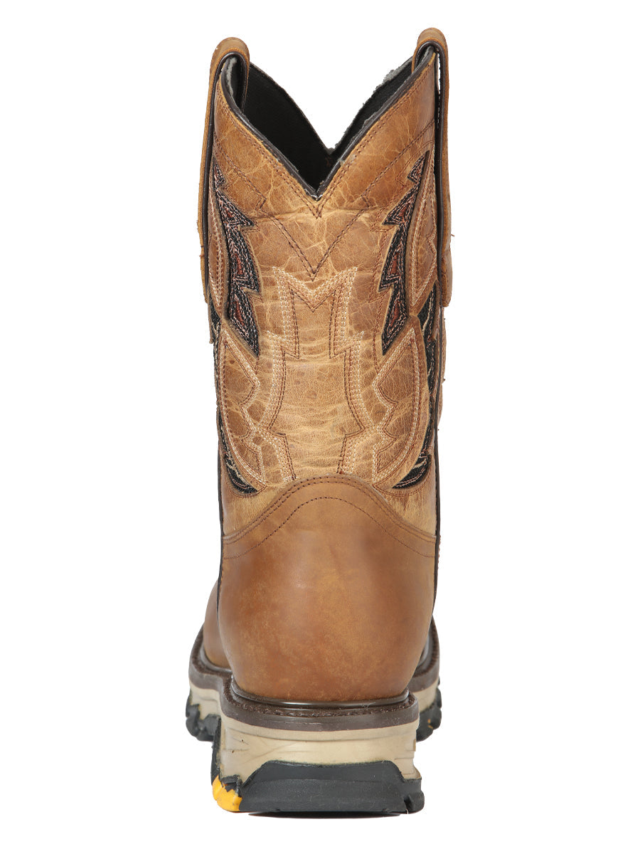 El General Men's Leather Work Boot - Made in Mexico - Alasan Arena Sand 44691