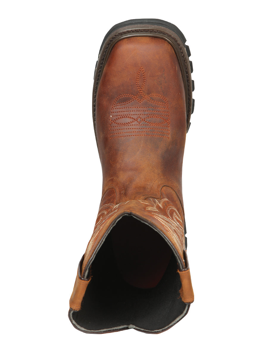 El General Men's Leather Work Boot - Made in Mexico - Wisky Brown 44695