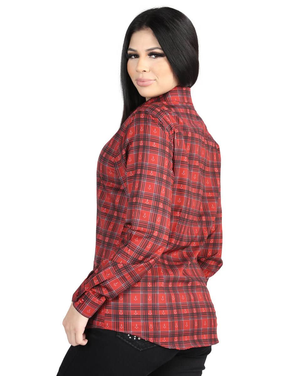 El General  -  Casual Long-Sleeve Shirt  - Red 44722