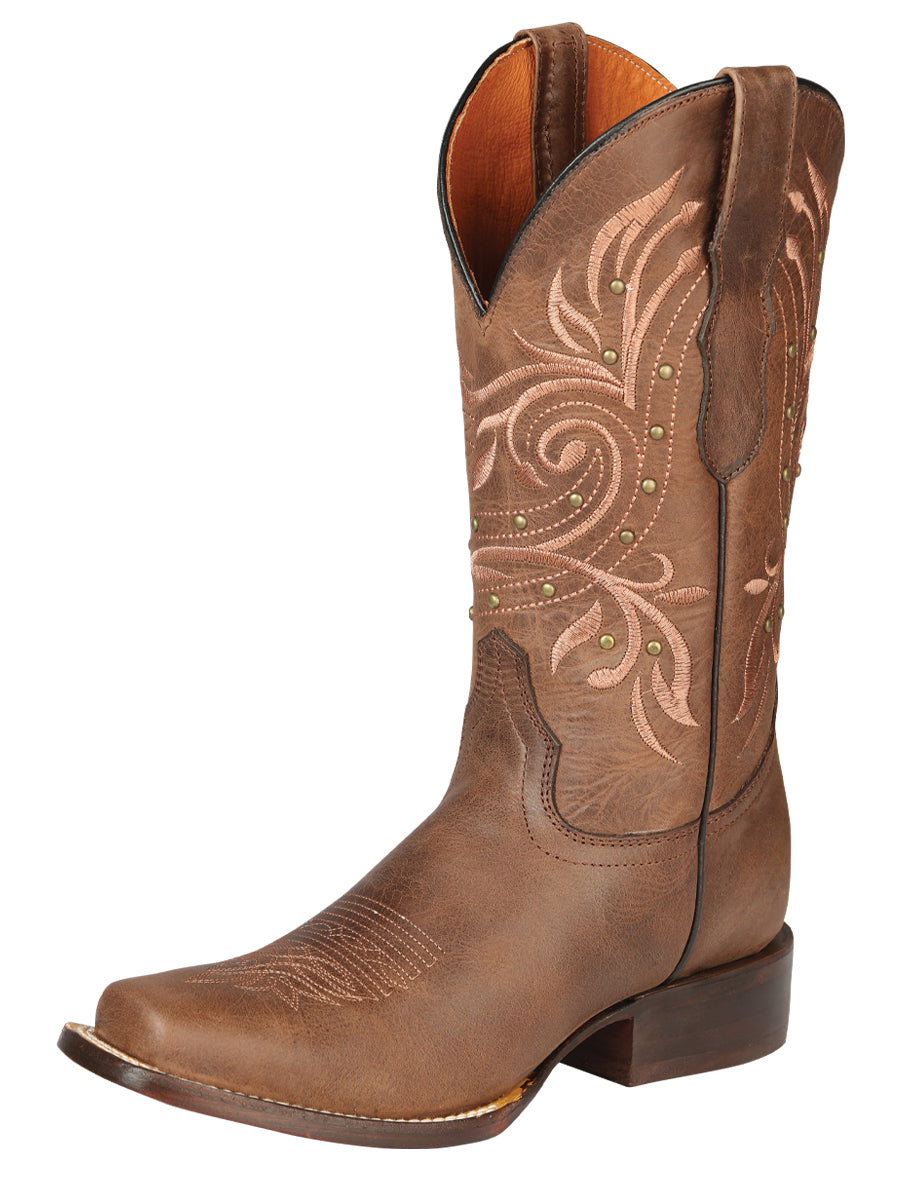 El General Women’s Rodeo Boot  - Alazan Brown 44854