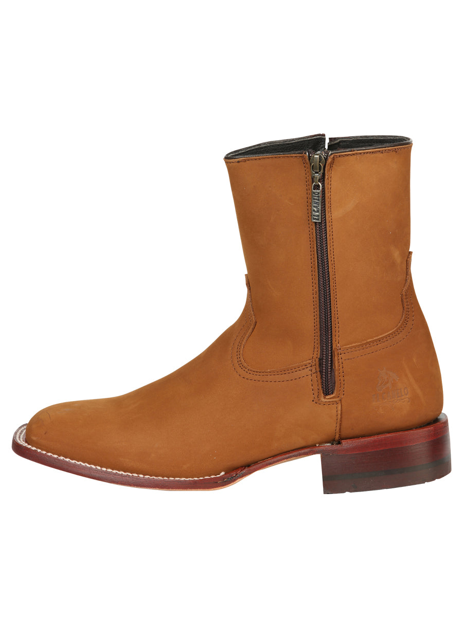 El Canelo Men’s Ankle Boots - Nobuck Taupe 45215
