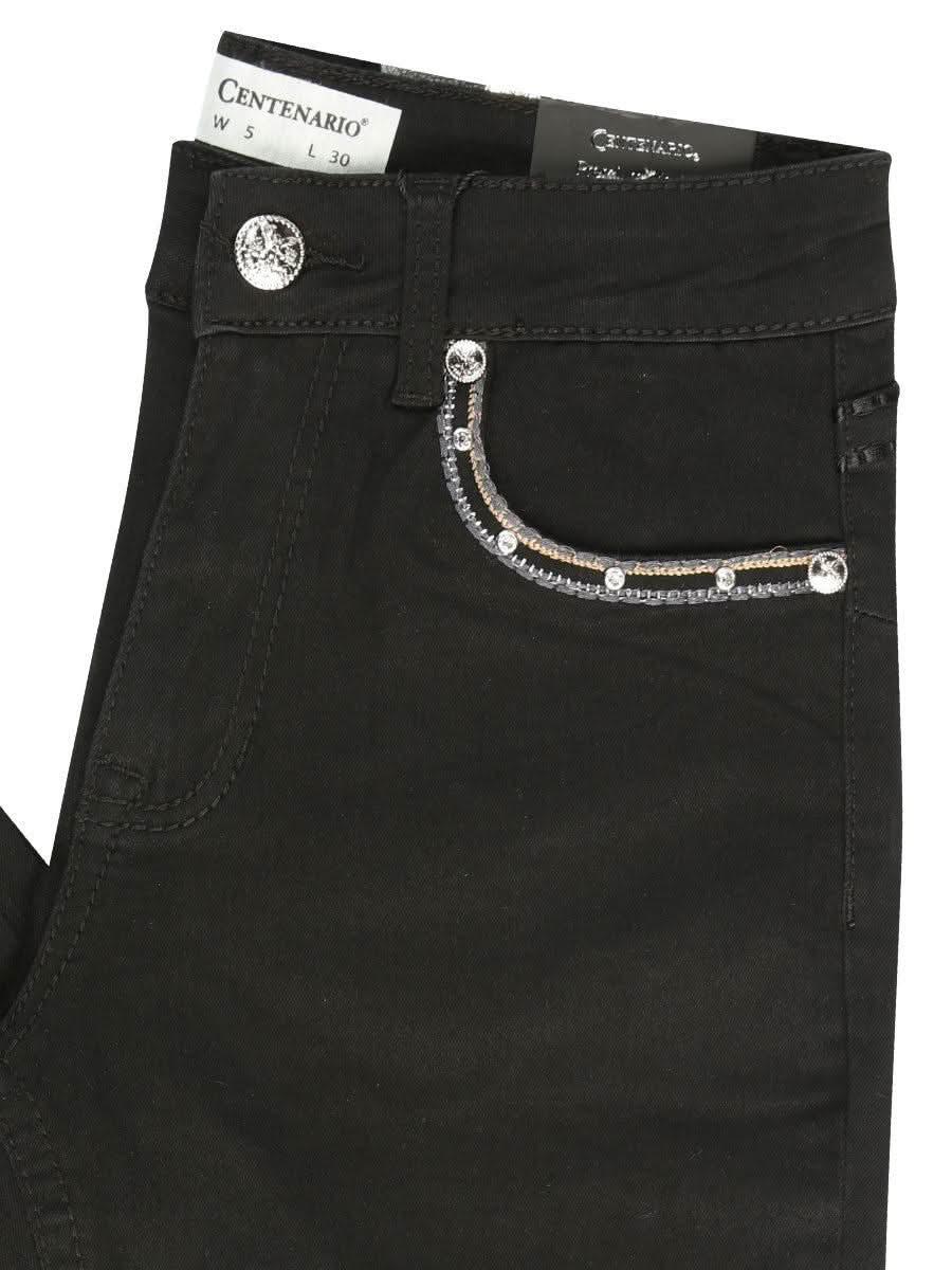 Centenario Hip-Up Bootcut Denim Jeans - Black 45320