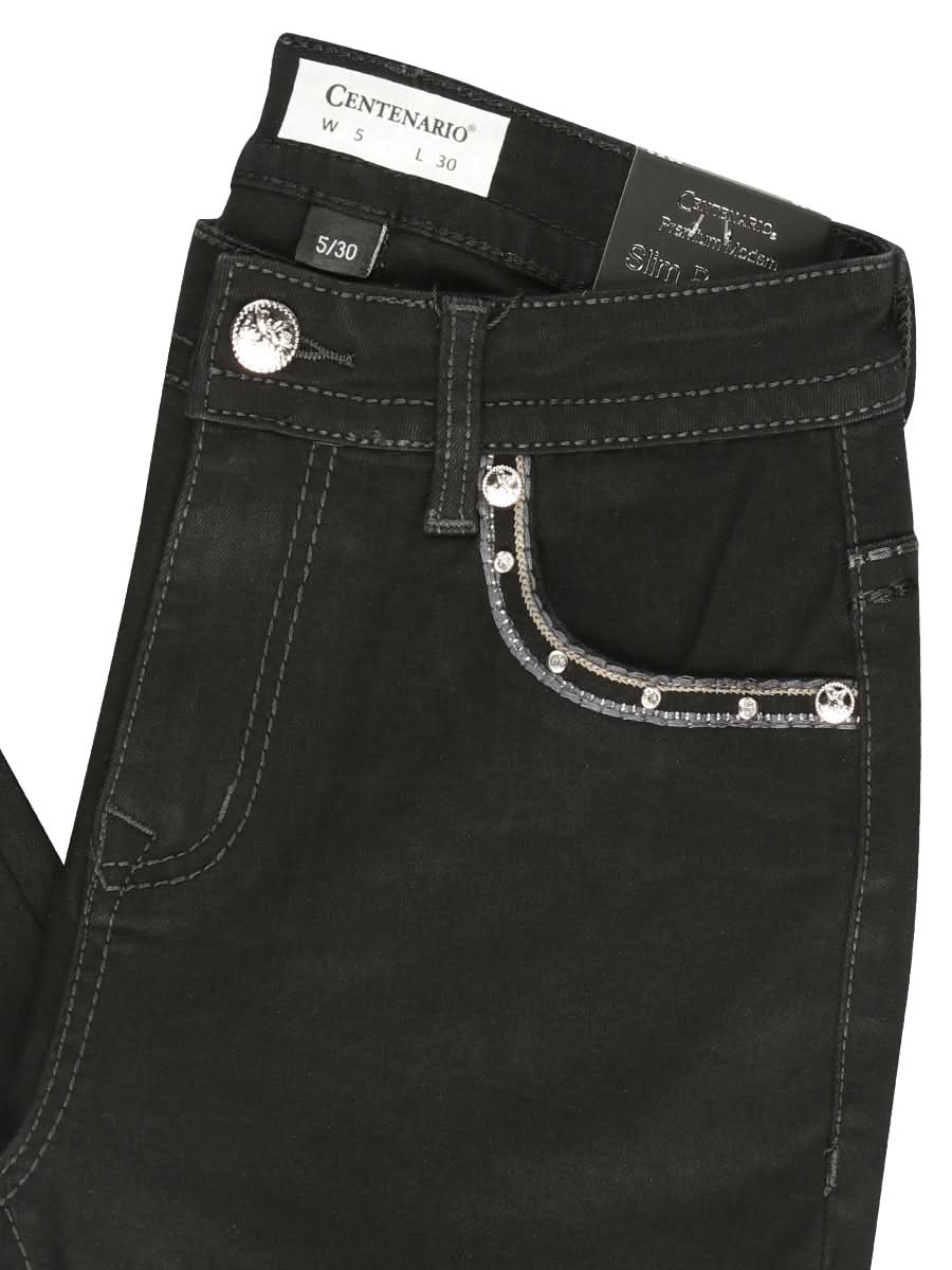 Centenario Bootcut Denim Jeans - Black 45322