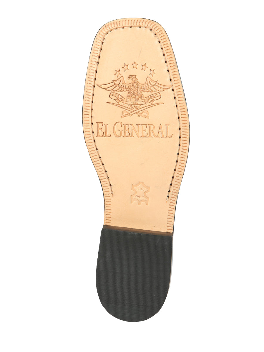 El General Men’s Leather Ankle Boots - Brown 45421