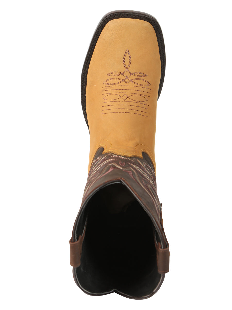 El General Men’s Rodeo Boots - Papaya 45526