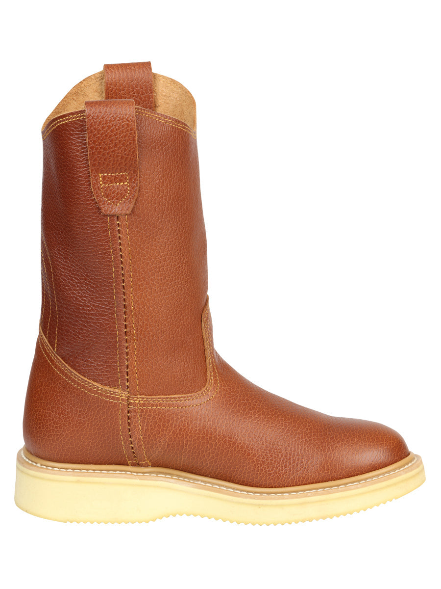 Establo Men’s Leather Work Boot - Made in Mexico - Grizzly Honey Oak 45598