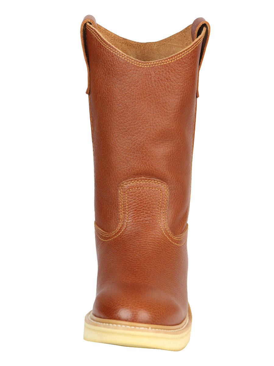 Establo Men’s Leather Work Boot - Made in Mexico - Grizzly Honey Oak 45598