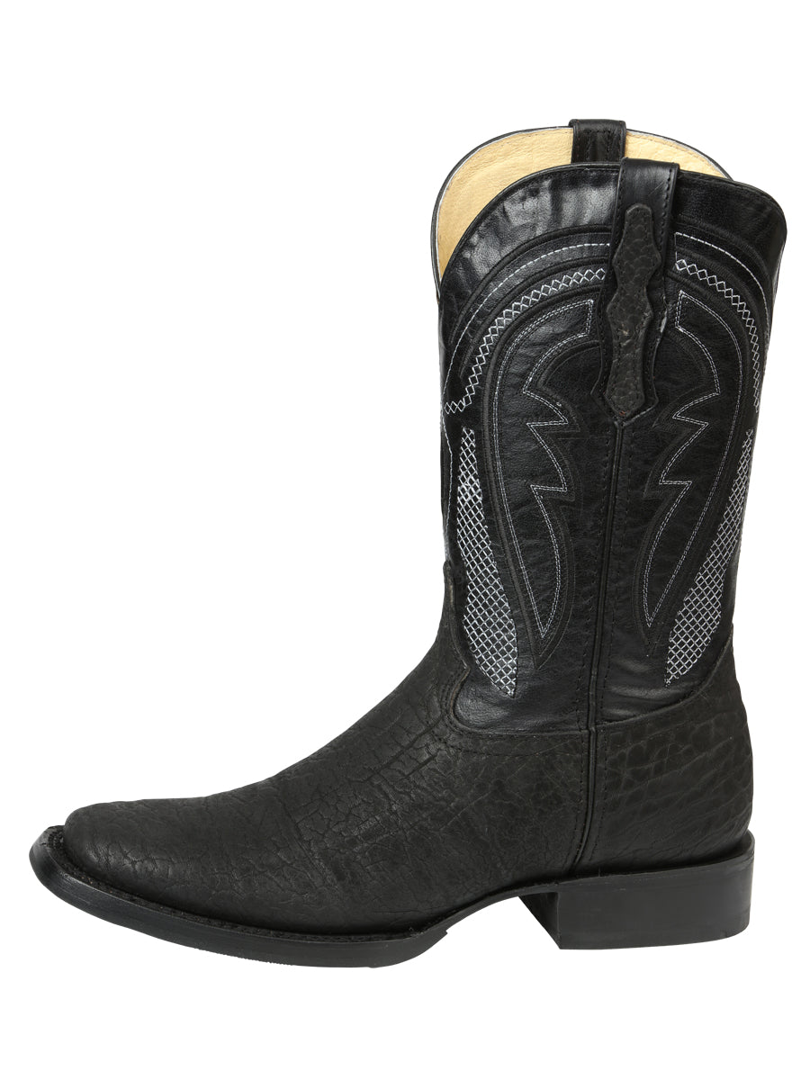 Men’s El General Western Boots - Bull Shoulder Black 45666