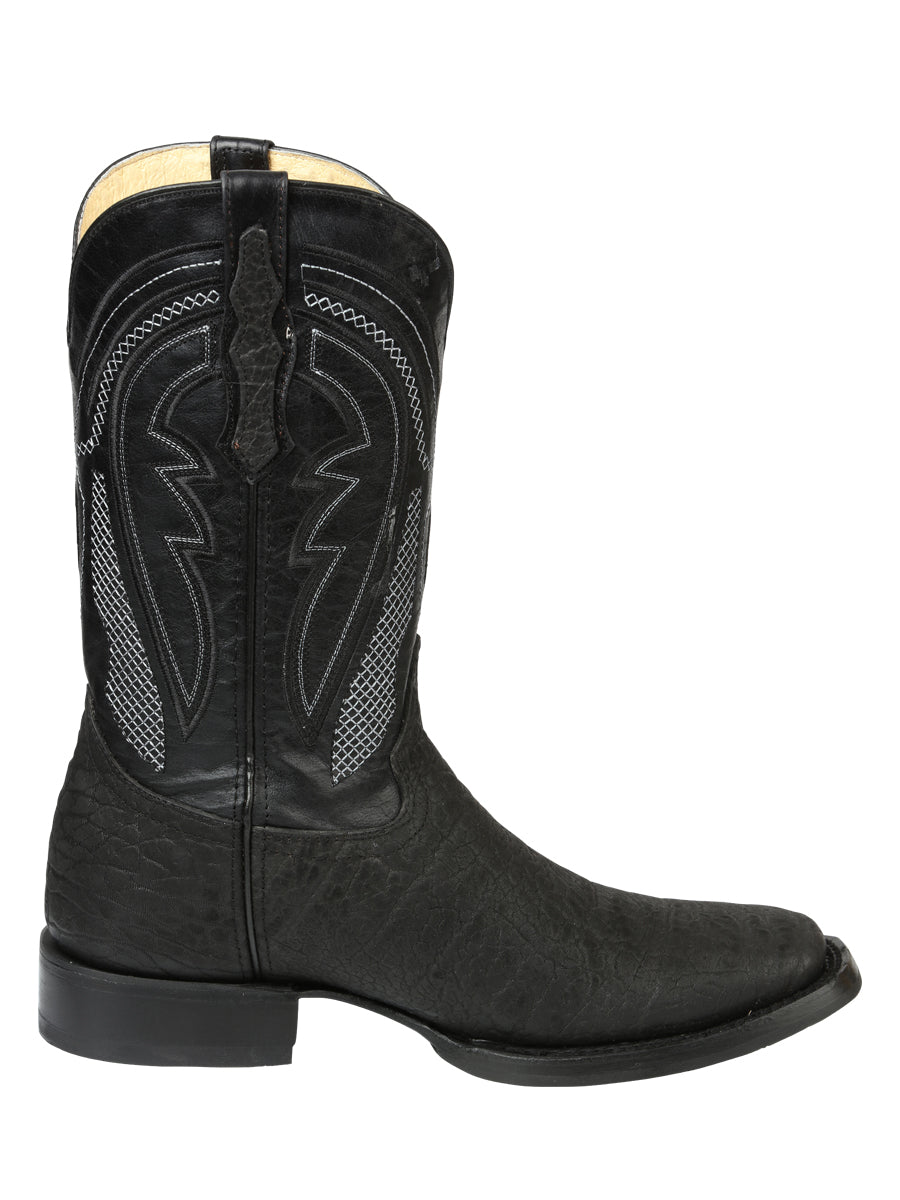 Men’s El General Western Boots - Bull Shoulder Black 45666