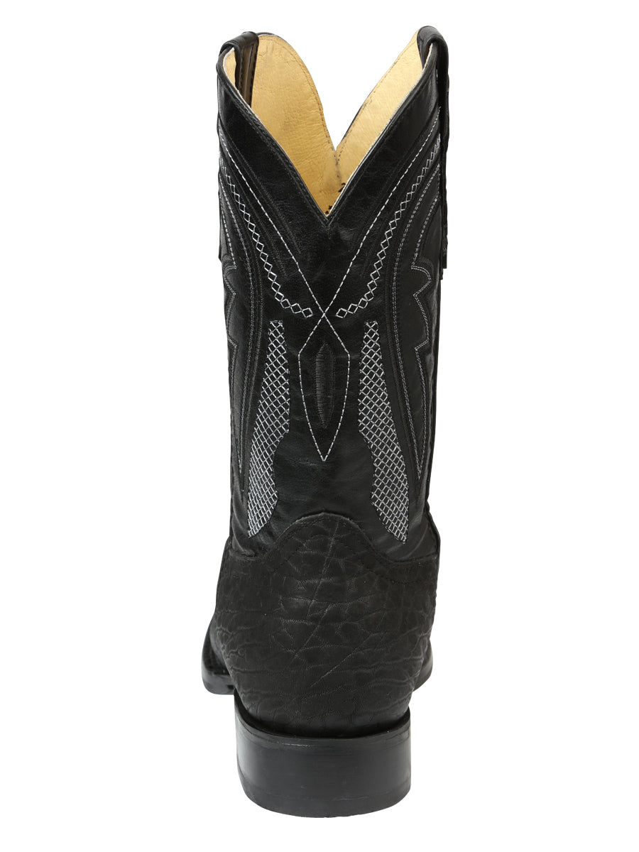 Men’s El General Western Boots - Bull Shoulder Black 45666