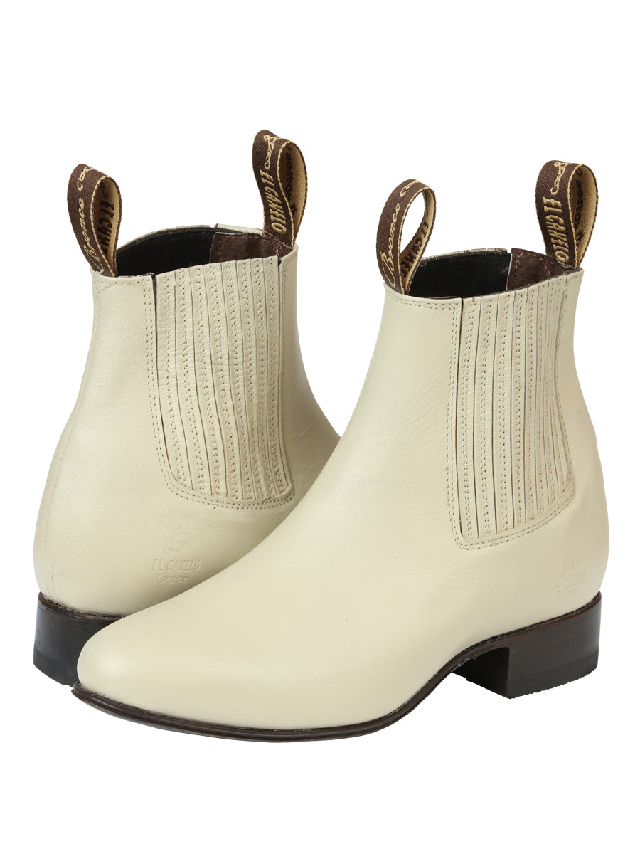 El Canelo Men’s Charro Boots - Oyster Color 45759