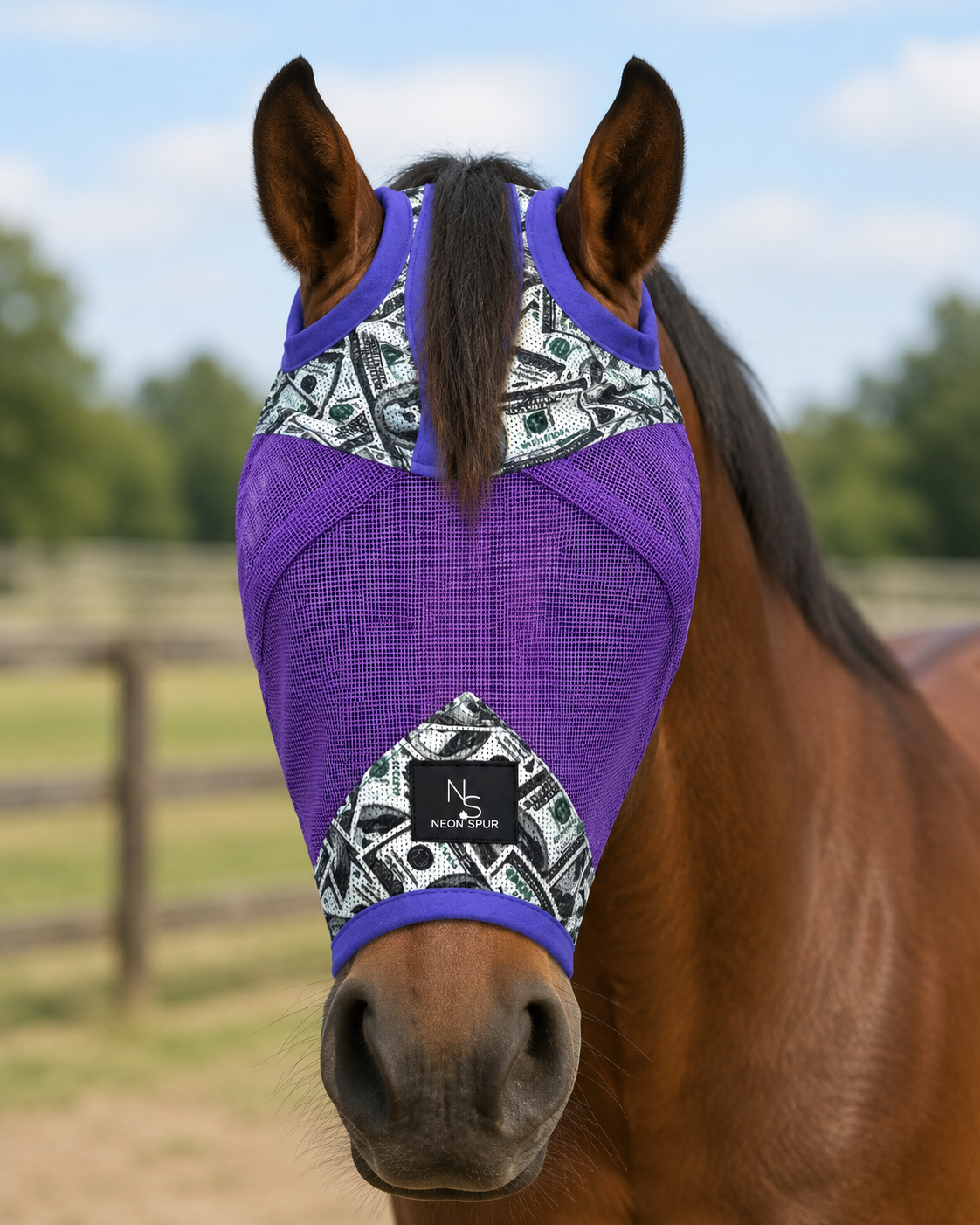 Entry Fees Fly Mask - Purple