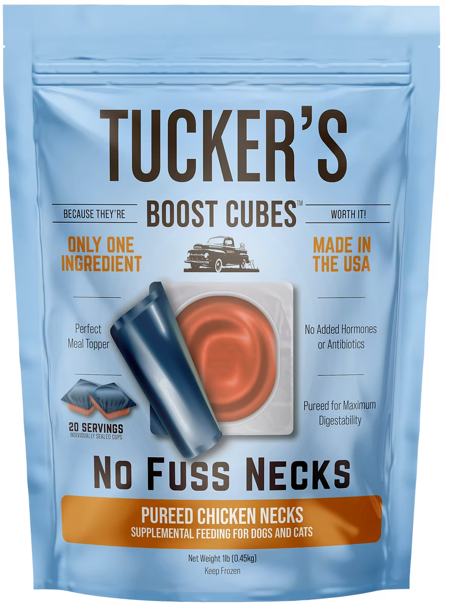 Tucker's Dog Food Boost Cube Chicken Neck (1lb)