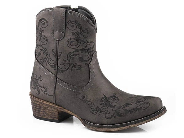 Roper Short Stuff (Grey) - Women's Cowgirl Boot – Burch HIll Tack