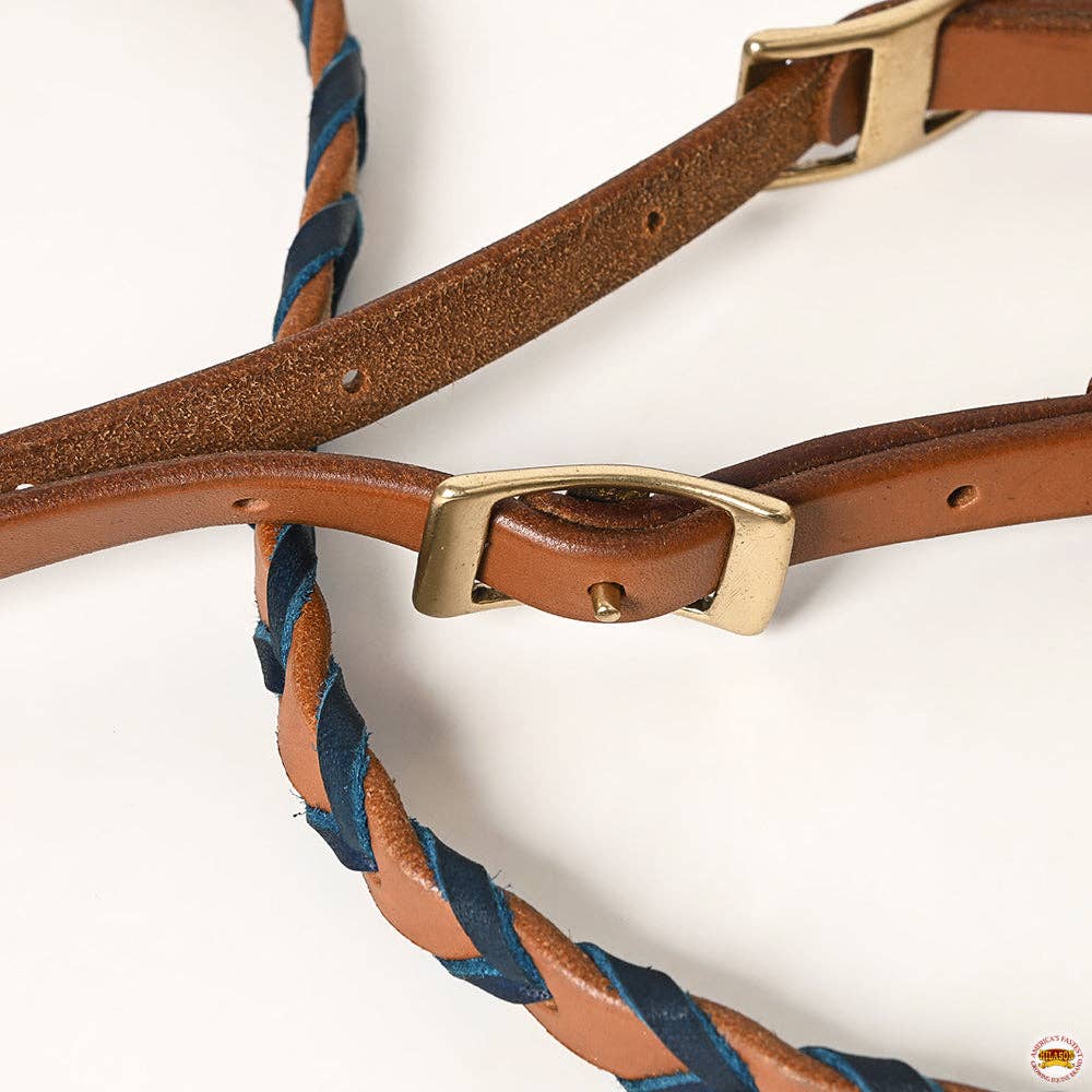 8 Feet Western Horse Leather Laced Barrel Roper Reins