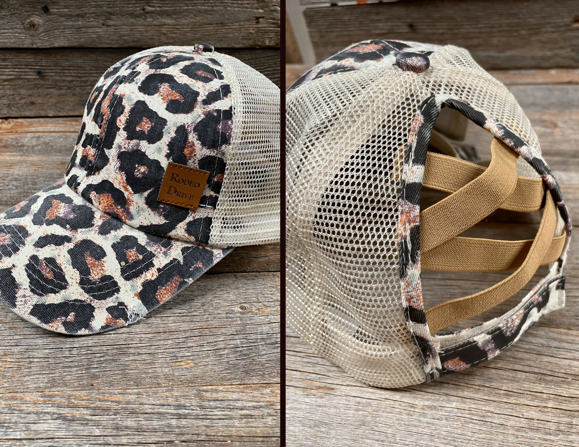 Big Cheetah Trucker Hat Rodeo Drive Concho Apparel Blazzing Bridles